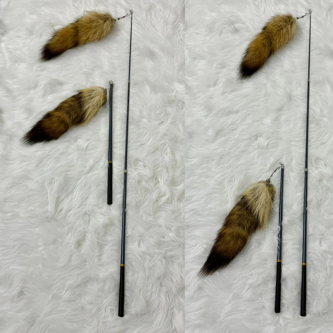 PRODUCT (NEKO.SG) (90) Adjustable Cat Teaser 88cm - 150cm - Image 1