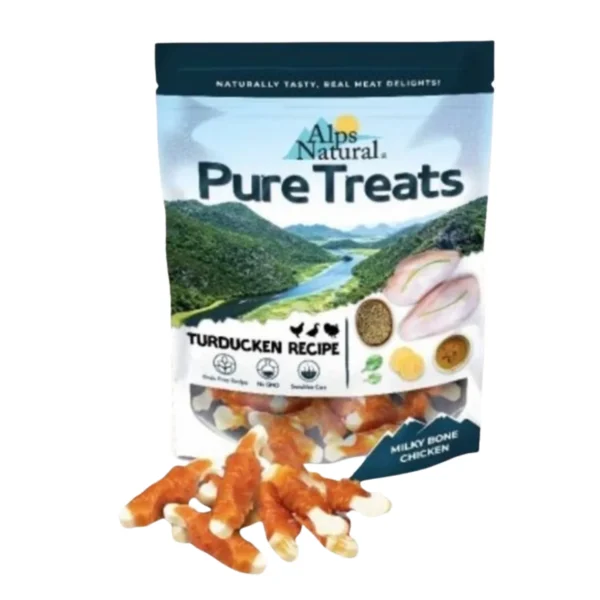 [Milky Bone Chicken] Alps Natural Pure Treats 100g